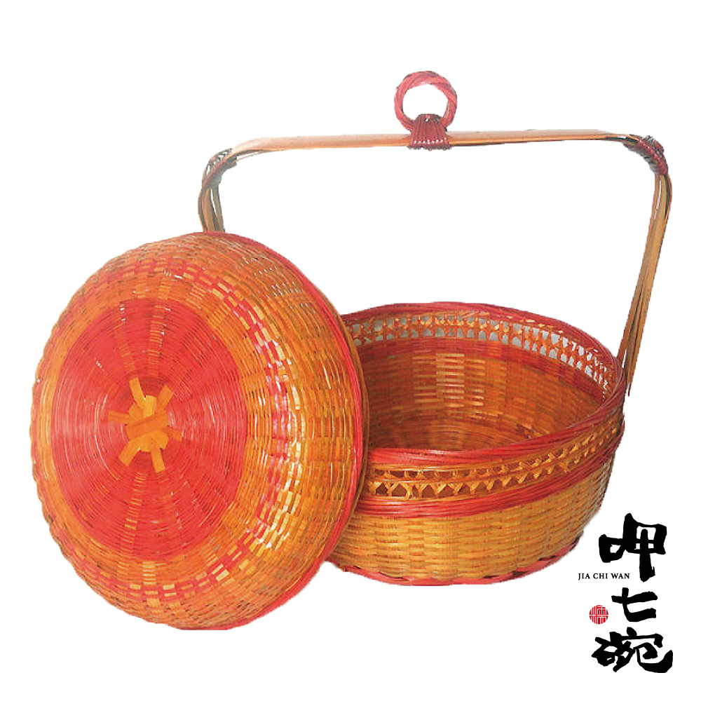 【呷七碗】彌月加購品-竹編傳統謝籃