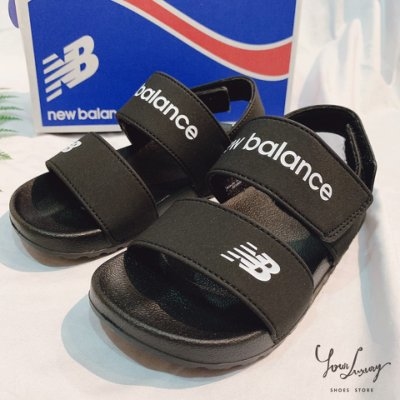 【Luxury】韓國正品代購 New balance 馬卡龍色系 糖果色 涼鞋 4色 小童 中童 大人 藍 粉 紫 黑