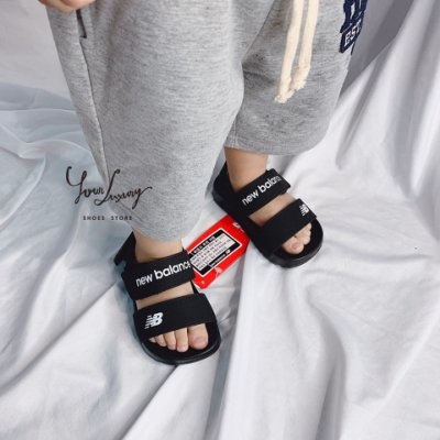 【Luxury】韓國正品代購 New balance 馬卡龍色系 糖果色 涼鞋 4色 小童 中童 大人 藍 粉 紫 黑