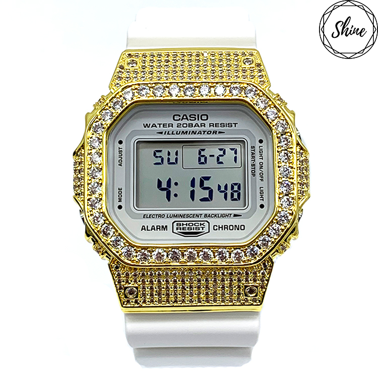 金色 改裝手錶 DW-5600MW-7 - 經典