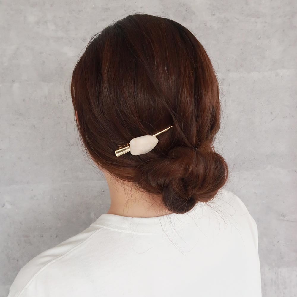日本雲石風長髮夾