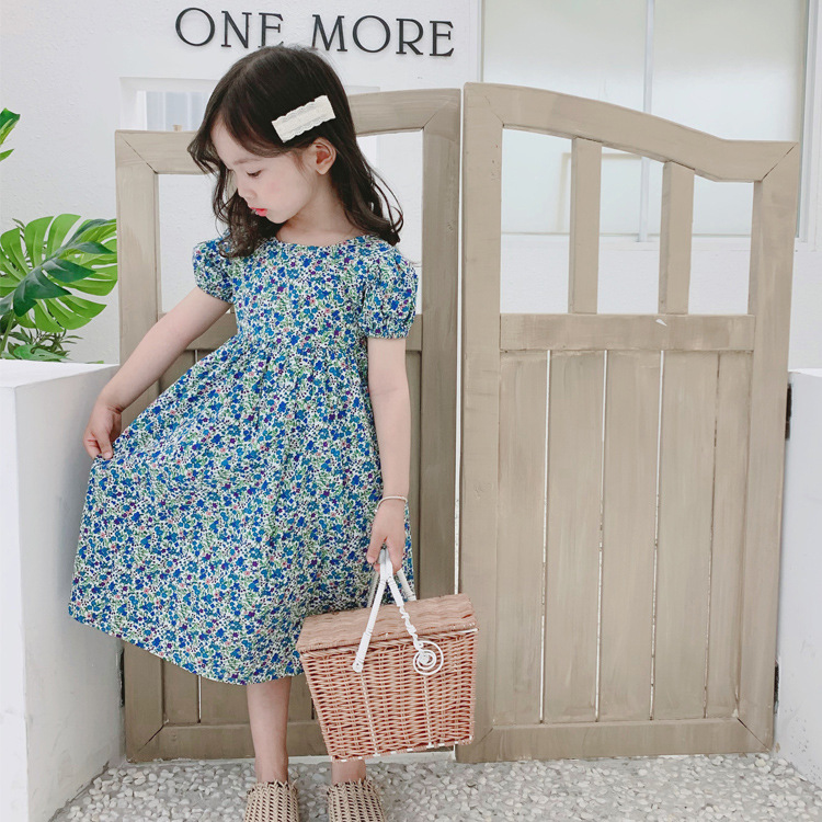 碎花露背長洋裝 2色