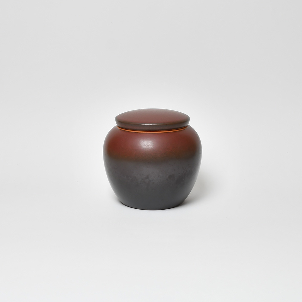 陶作坊│中呆茶葉罐(紅黃/黑紅/黑)