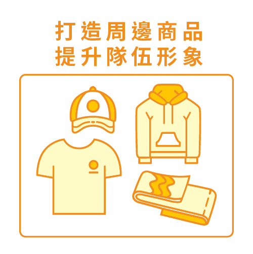 打造周邊商品提升隊伍形象