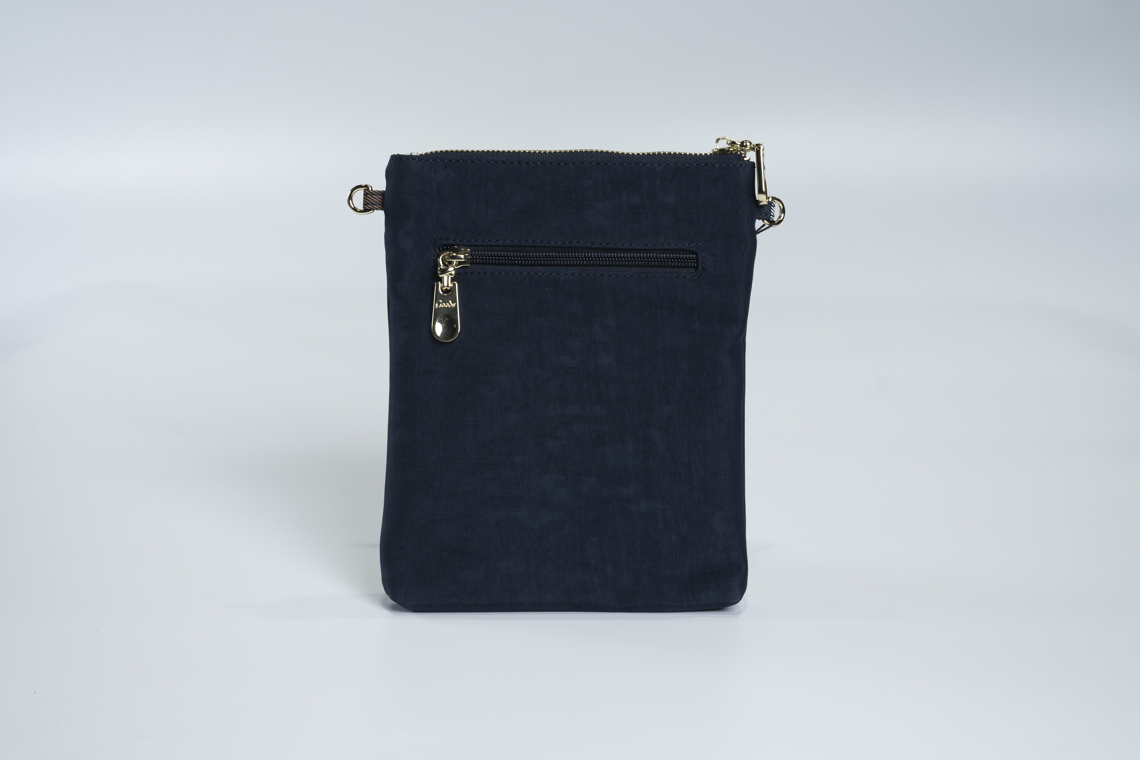 GOODS 水洗藍拼接細格 單層手機側背包  #2231