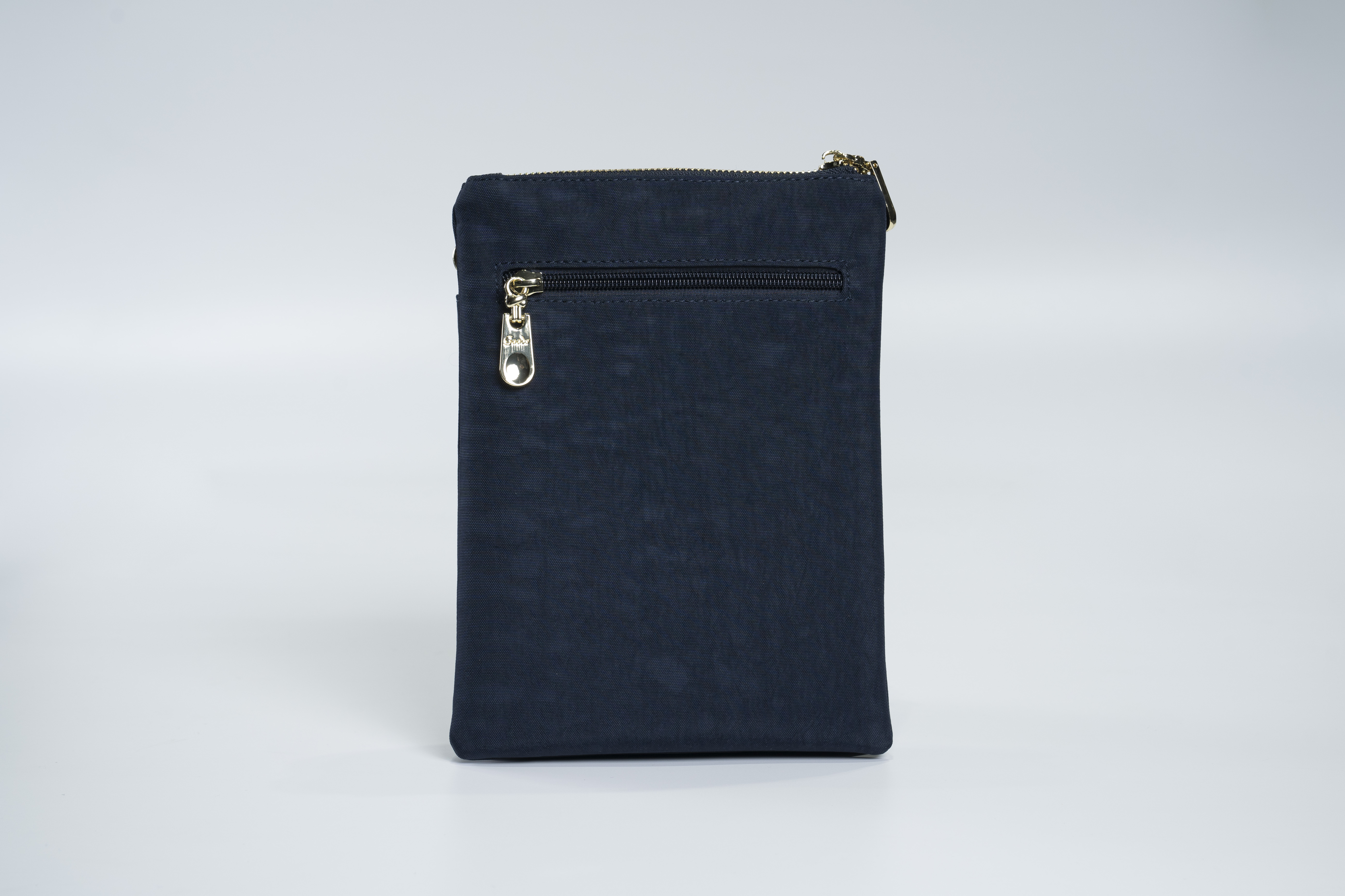 GOODS 水洗黑拼接細格 雙層手機側背包  #2505-1