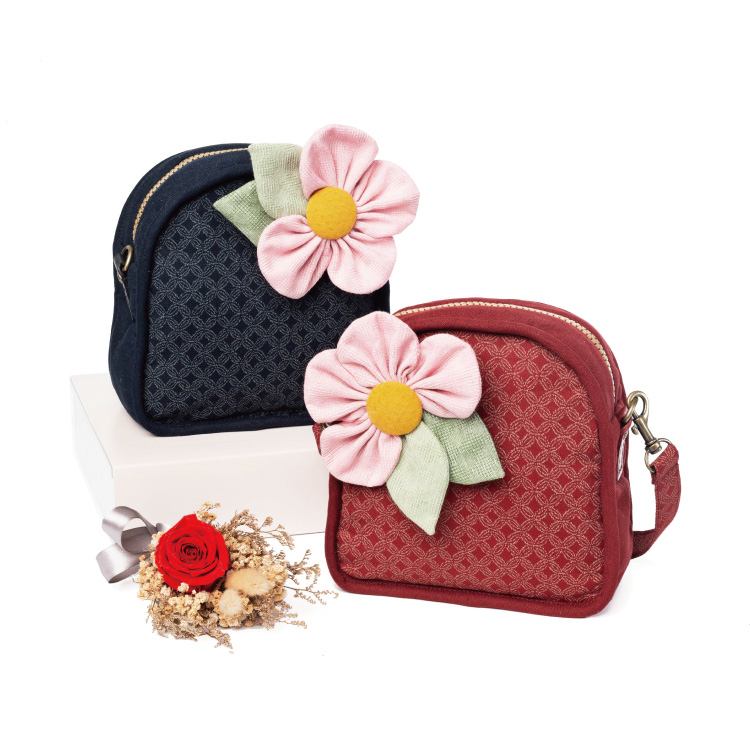 花朵別針小手挽包(材料包)/個