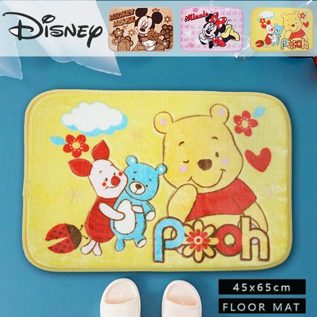 迪士尼卡通短絨踏墊(45x65cm)_維尼&小豬