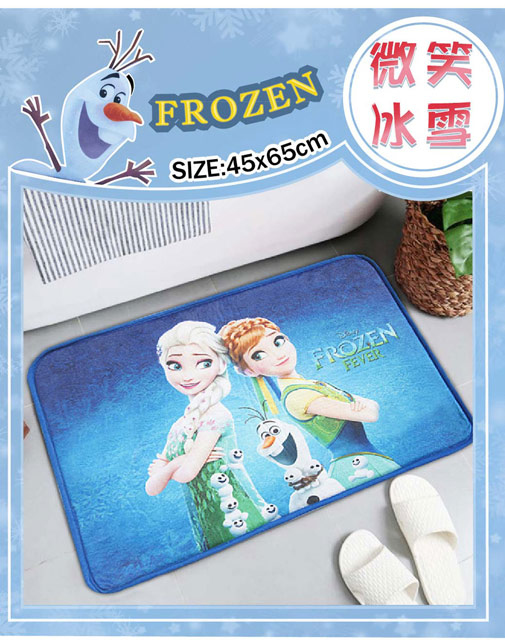 迪士尼卡通短絨踏墊(45x65cm)_微笑冰雪