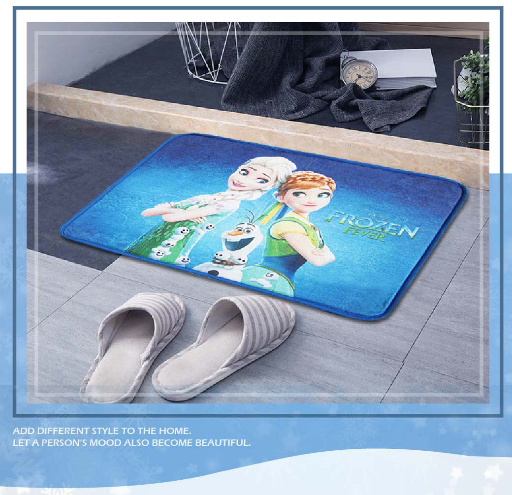 迪士尼卡通短絨踏墊(45x65cm)_微笑冰雪