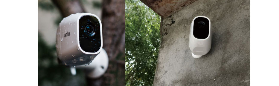 arlo Pro2 有「IP65的防潑⽔」及「無線」特⾊