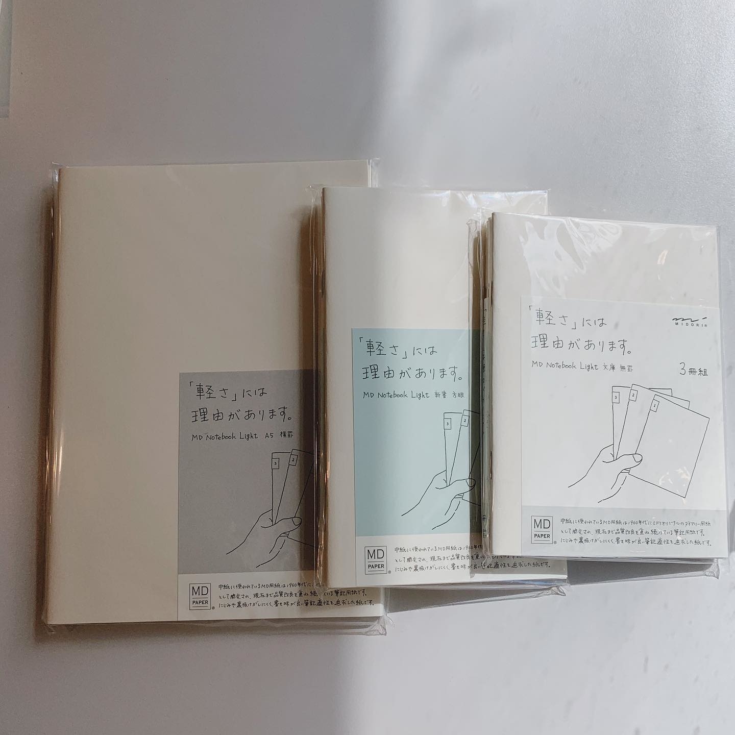 MD筆記本 輕量版（3冊一組）日本MIDORI