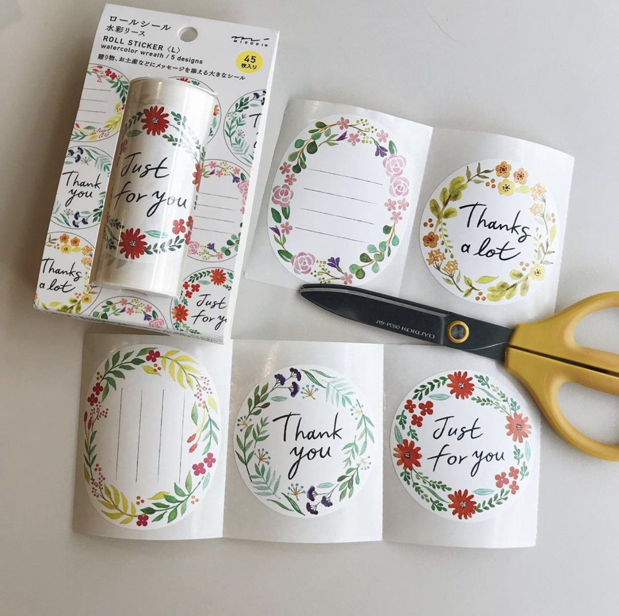 Midori 禮物包裝貼紙卷