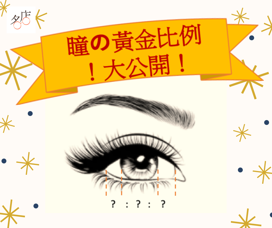 瞳の黃金比例