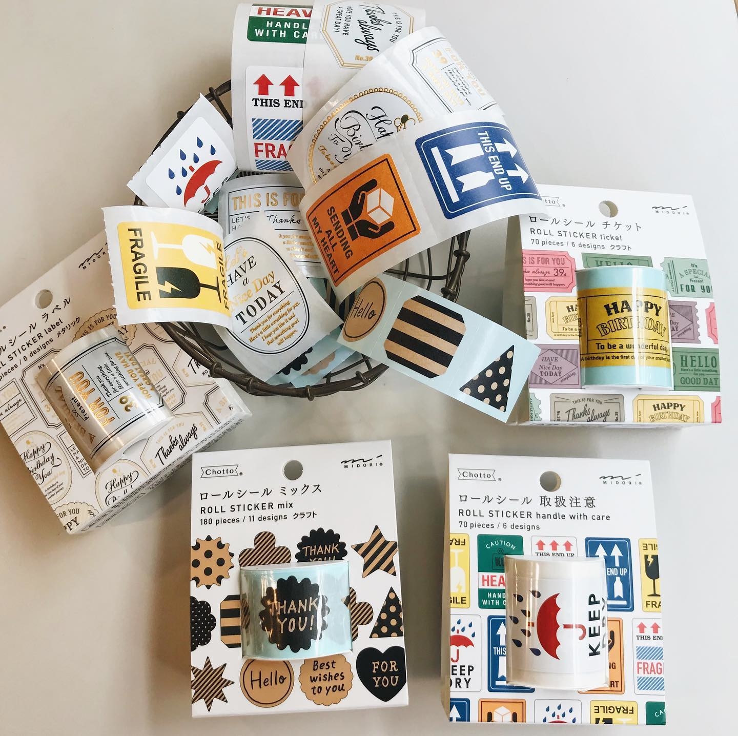 Midori Chotto 禮物包裝貼紙卷