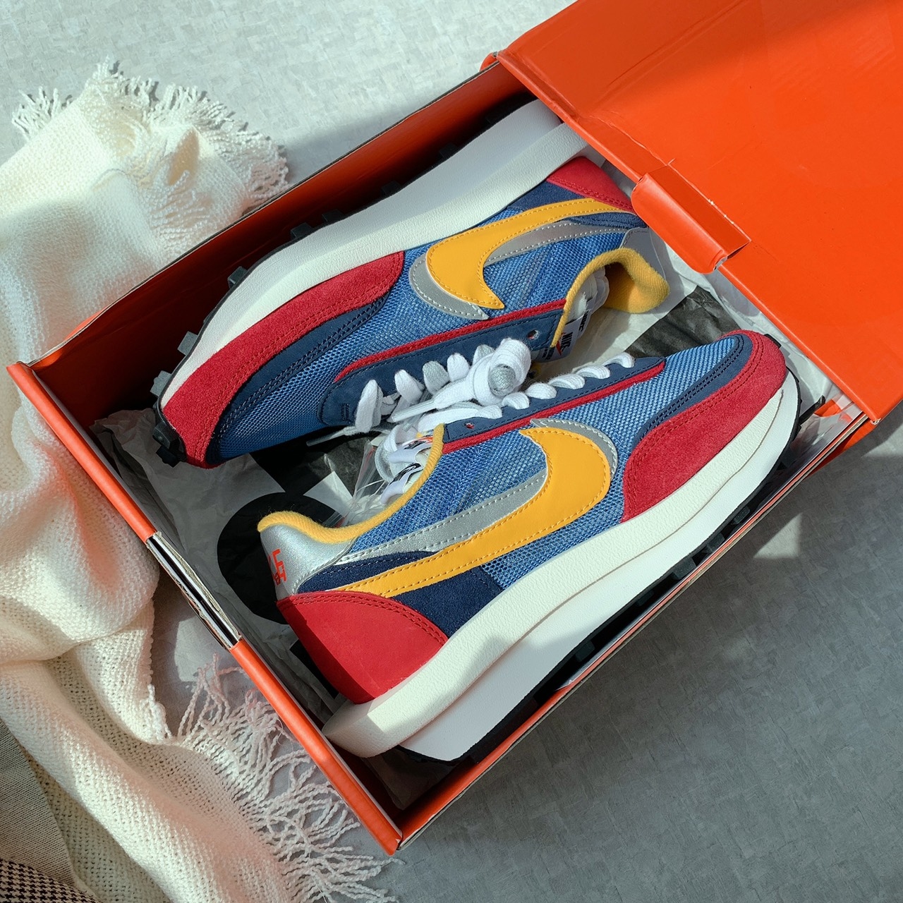 SACAI X NIKE LDV WAFFLE DAYBREAK 紅藍