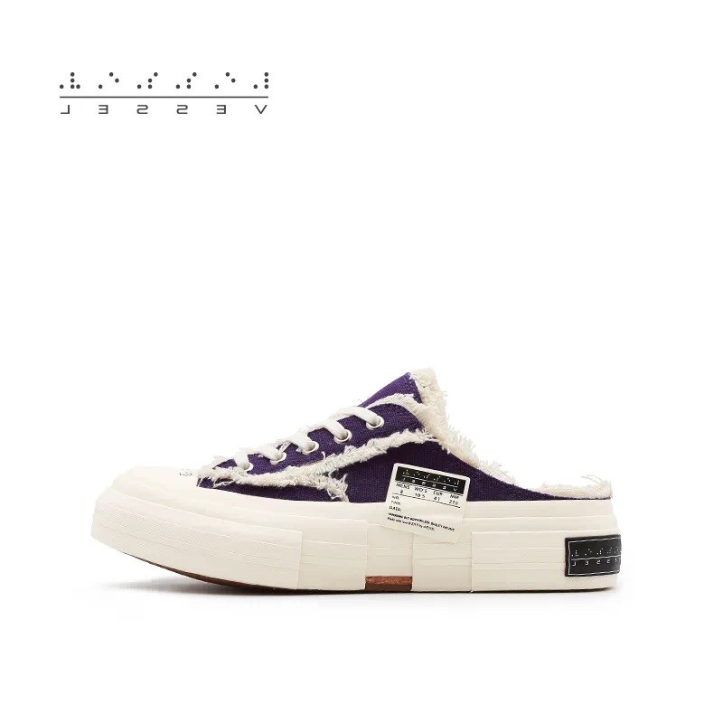 XVESSEL  G.O.P. Slip on 太空紫 穆勒拖