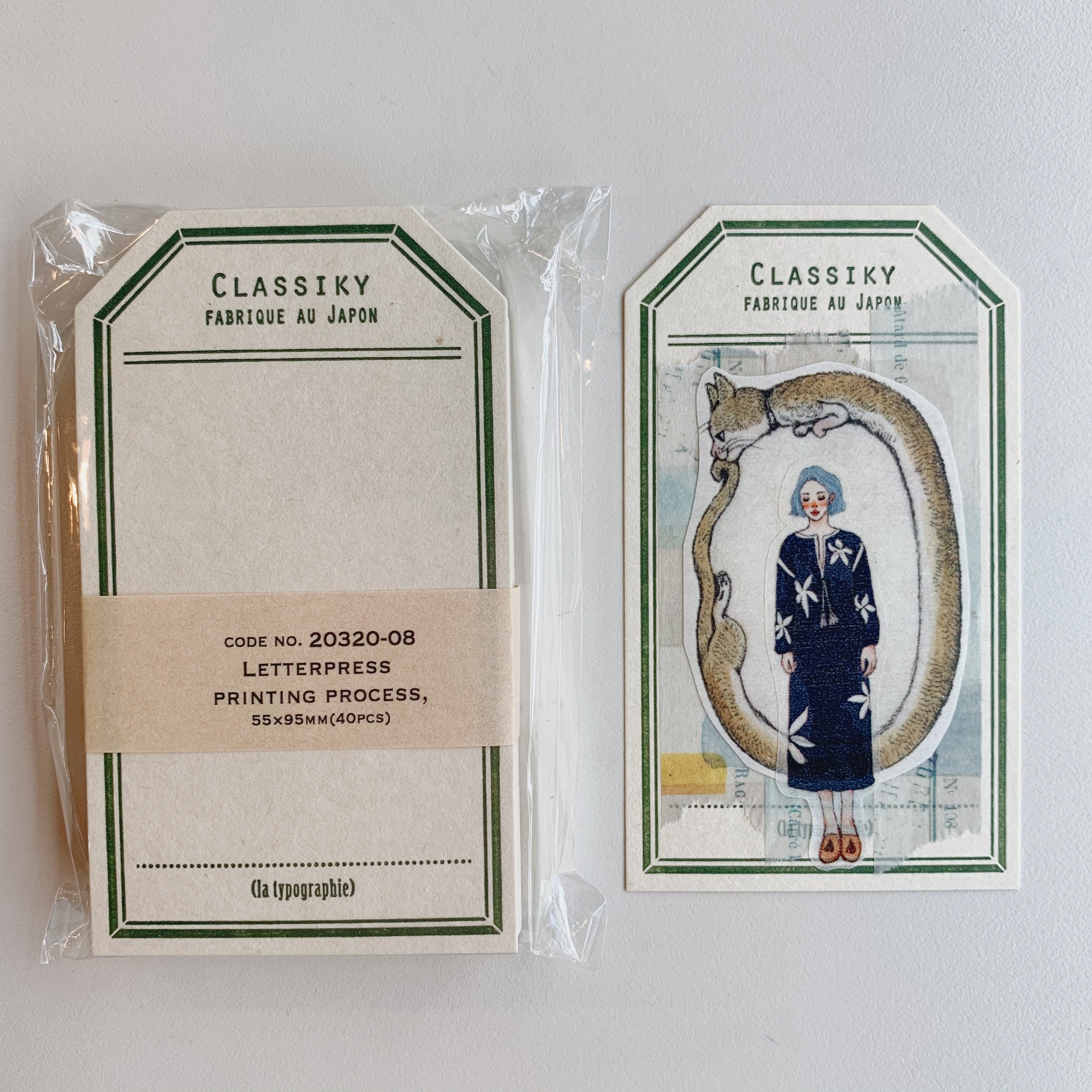 凸版印刷便簽 40入標籤小卡｜日本倉敷意匠