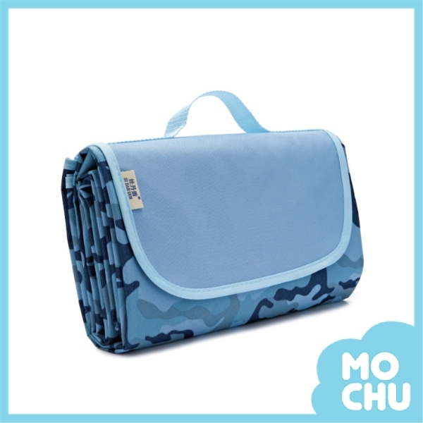 藍色迷彩野餐墊