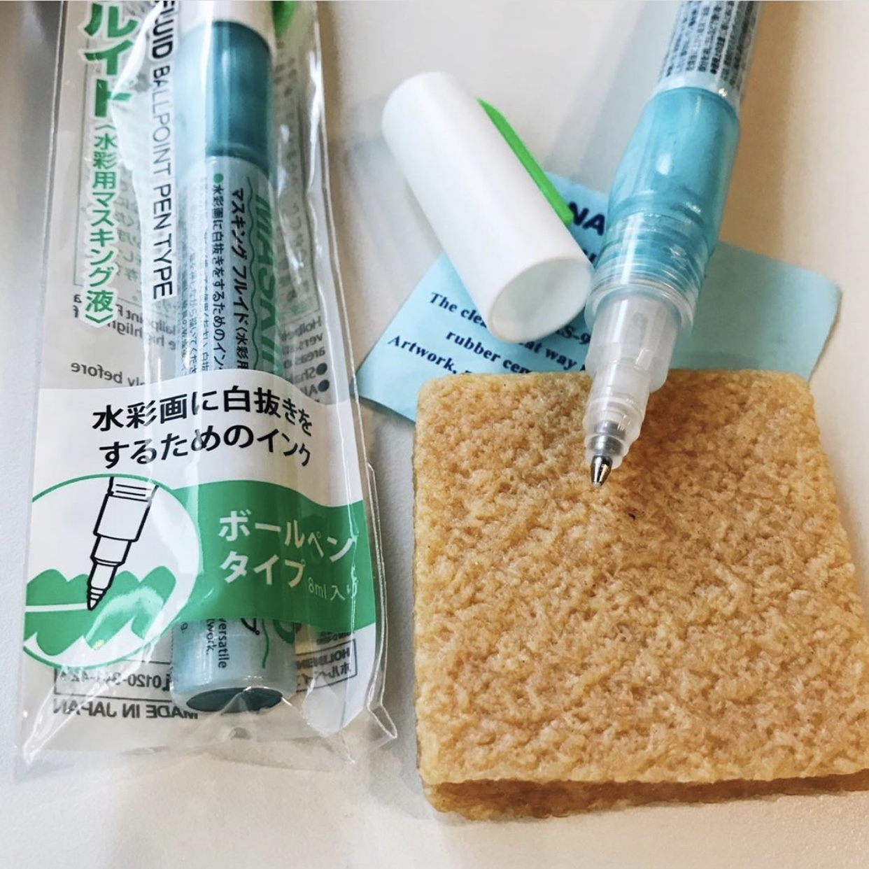 好賓原子筆型留白膠／留白膠專用朱皮擦