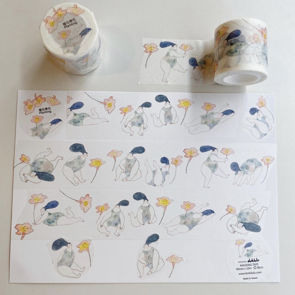 dodolulu 種花得花 和紙膠帶