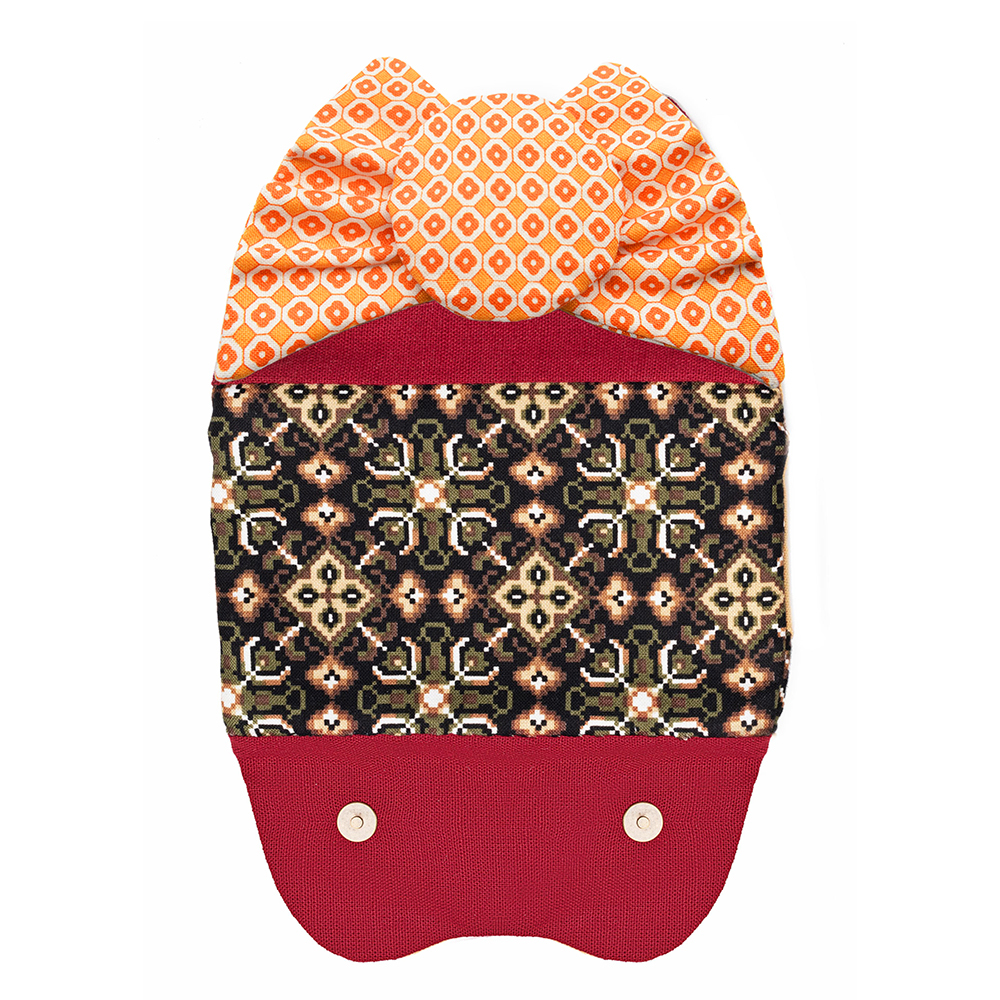 販售原尺寸【紙型】(蝴蝶結貓咪零錢包)