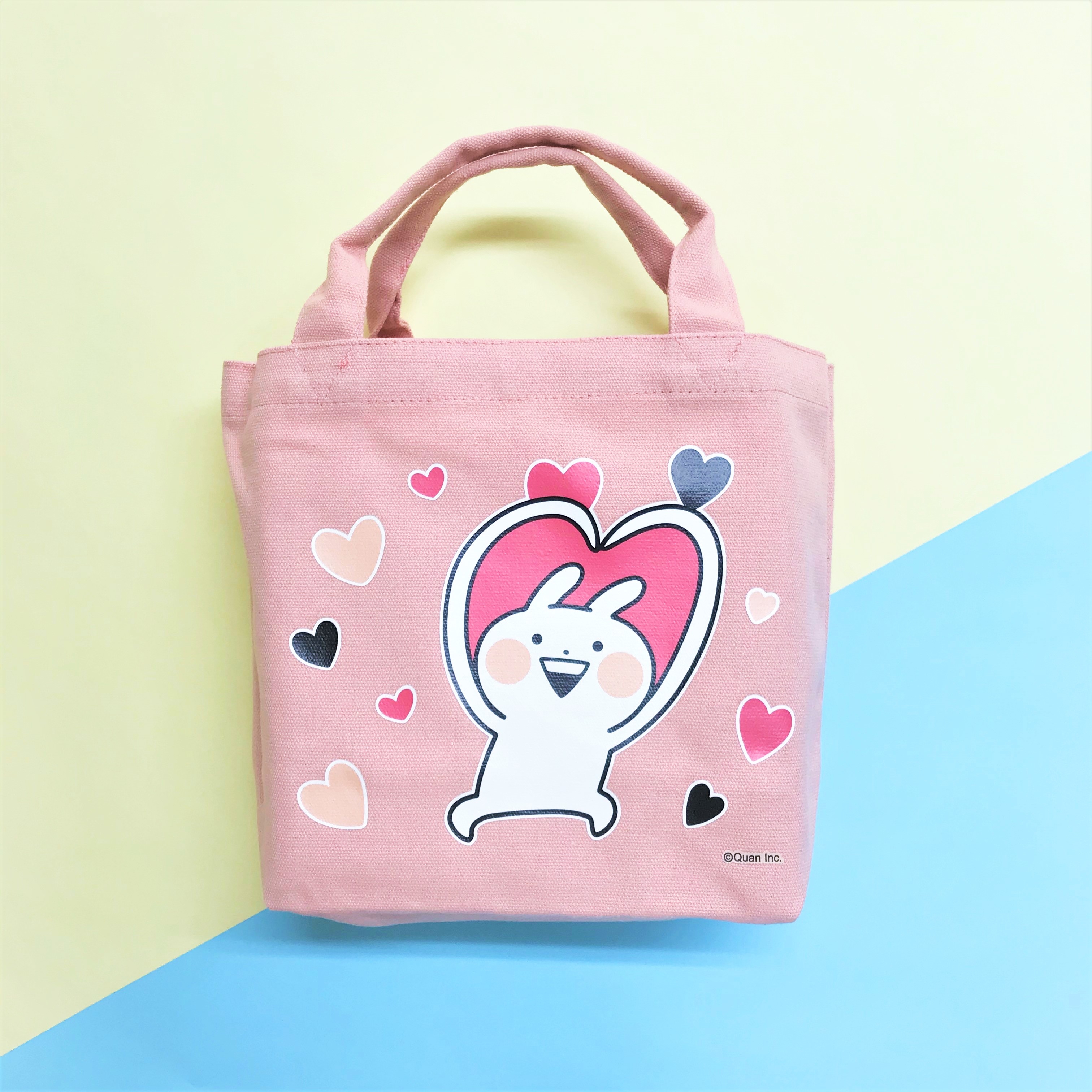 Usagyuuun-彩色小托特包-愛心款