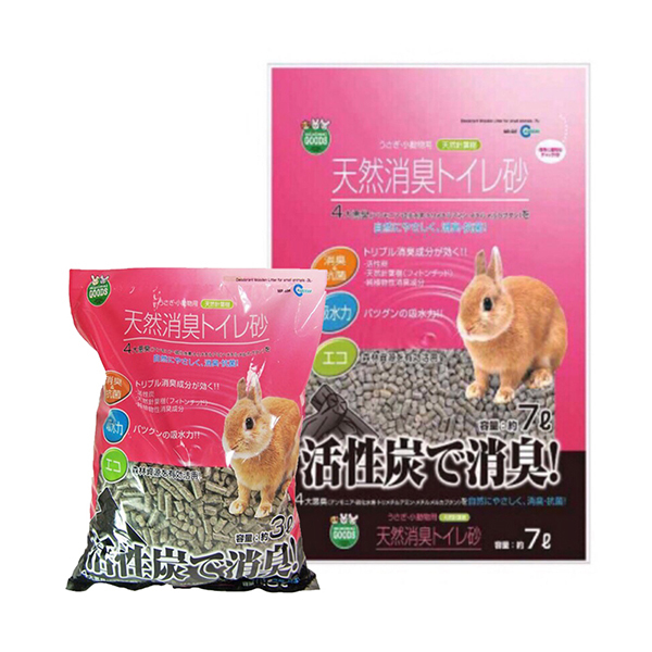 日本MARUKAN 天然活性碳兔兔專用木砂7L MK-MR-597