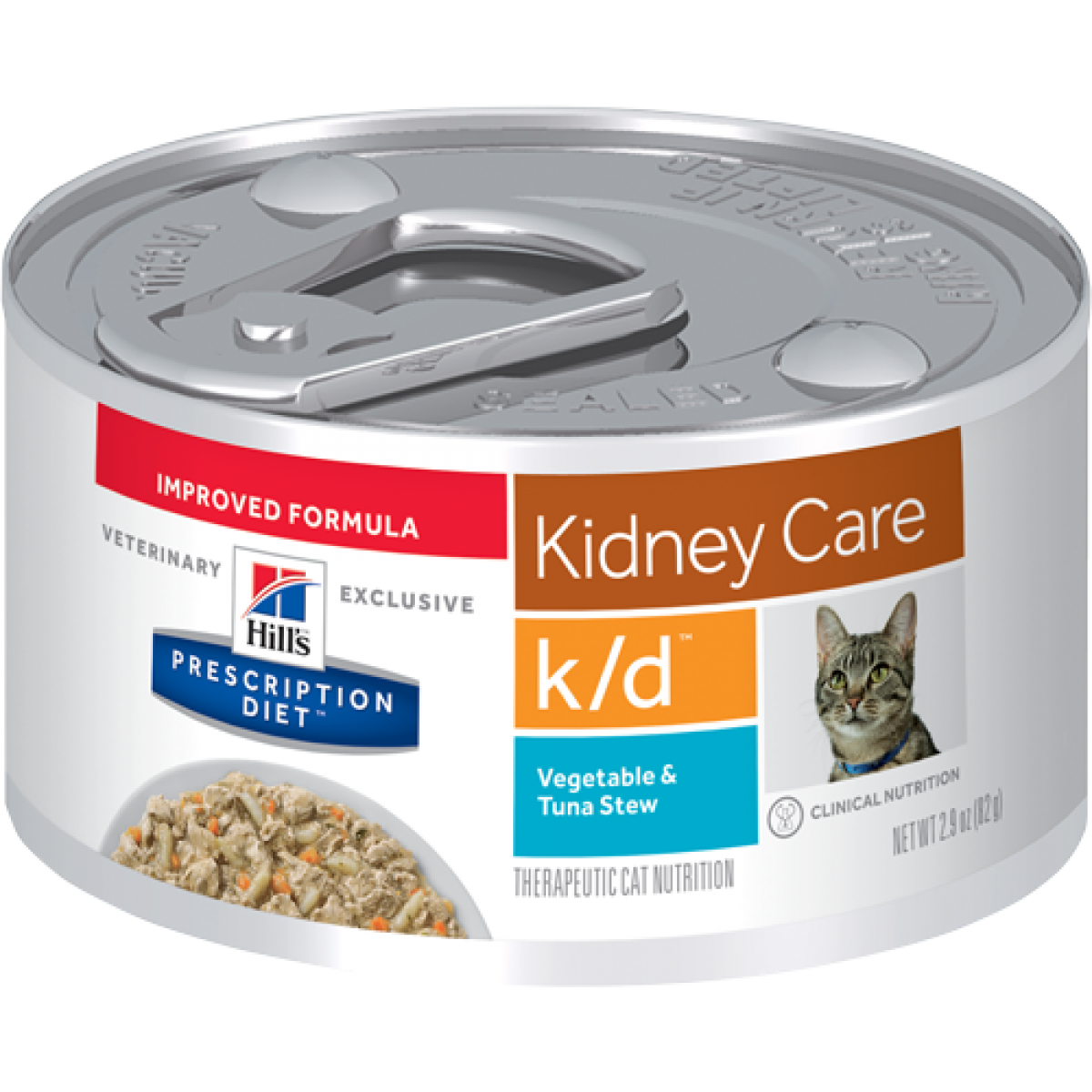 Hill's® 希爾思™ k/d 貓用 腎臟保健配方(燉吞拿魚蔬菜味) 罐頭 2.9oz