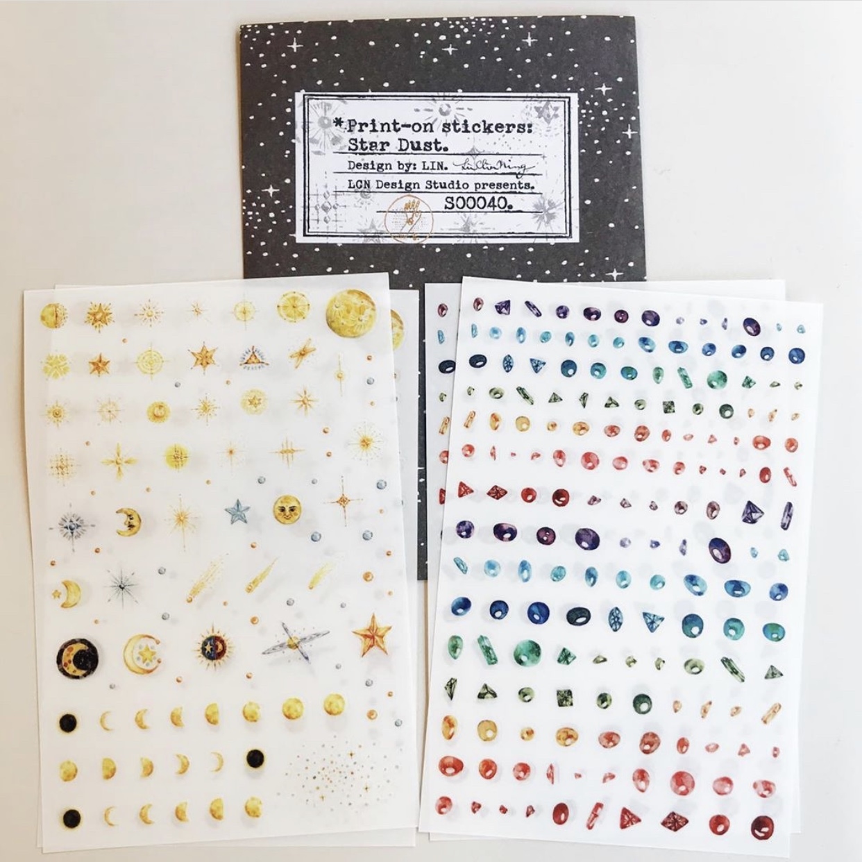 吉 轉印貼紙 感壓貼紙  no.40星塵
