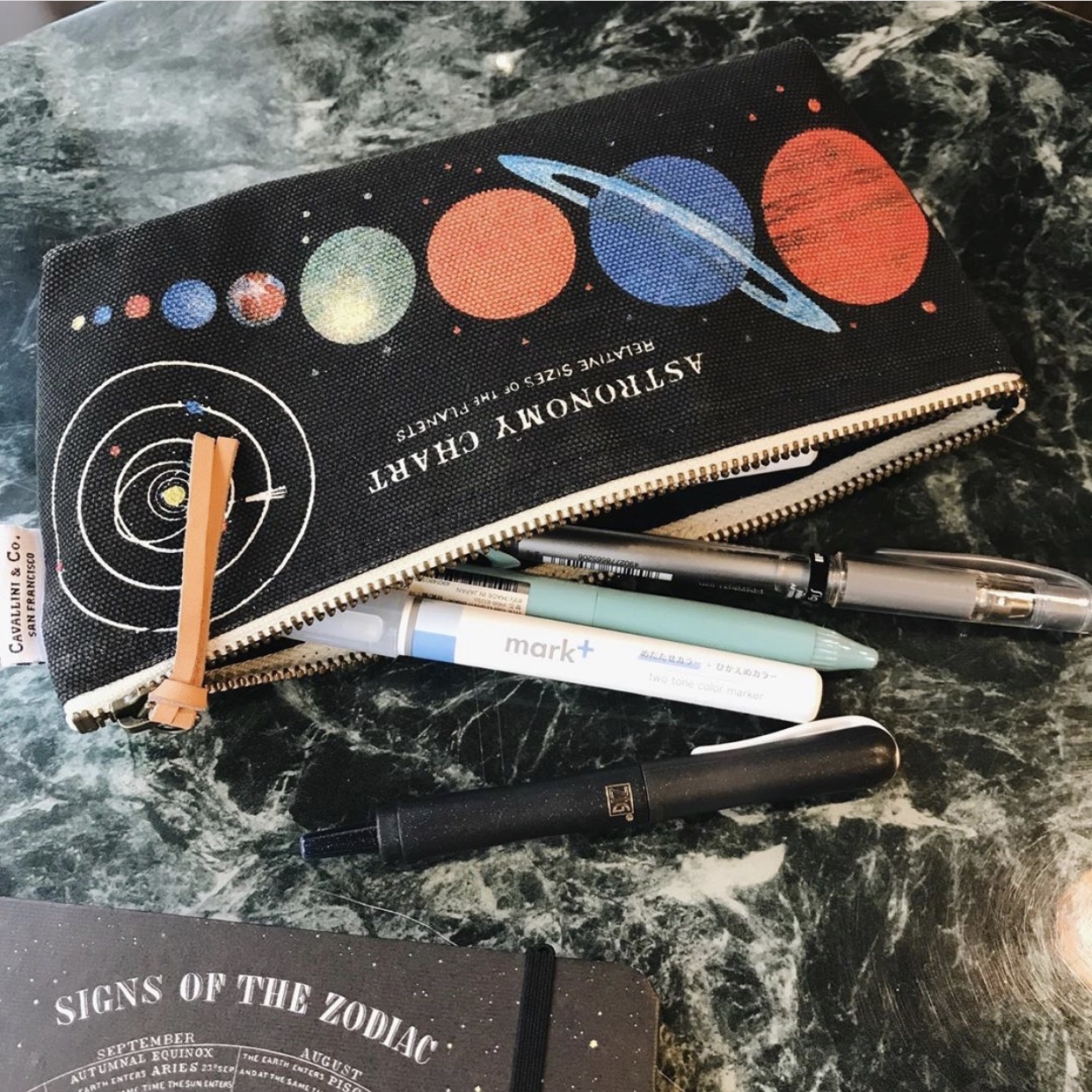 Cavallini 筆袋 收納袋 星球款