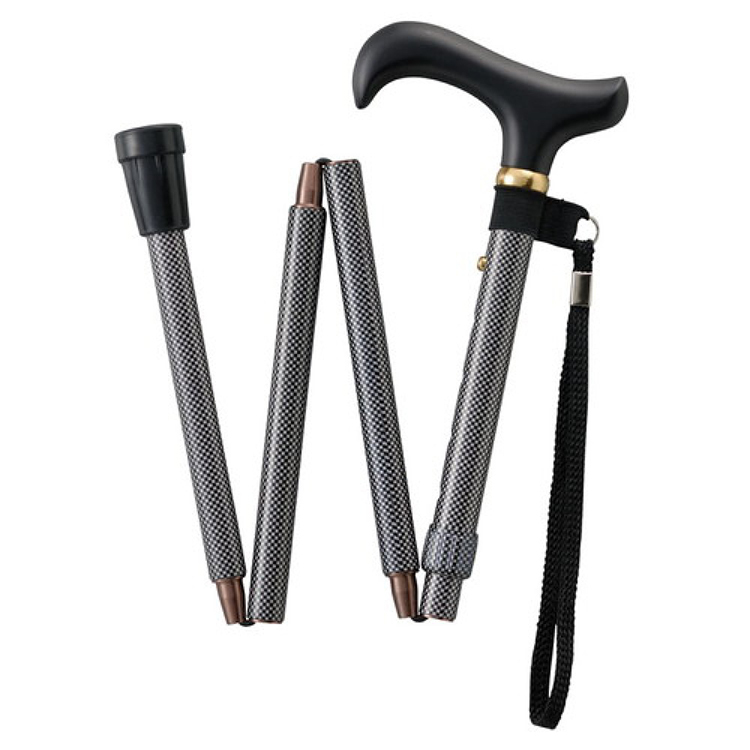 Tacaof 特高步 - 伸縮摺疊拐杖 (格子灰/格子綠)