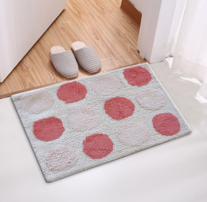 簡樸風純棉浴墊(45x65cm)_紅色