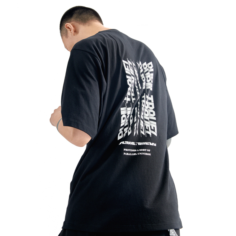 賽博朋克地球印花短袖