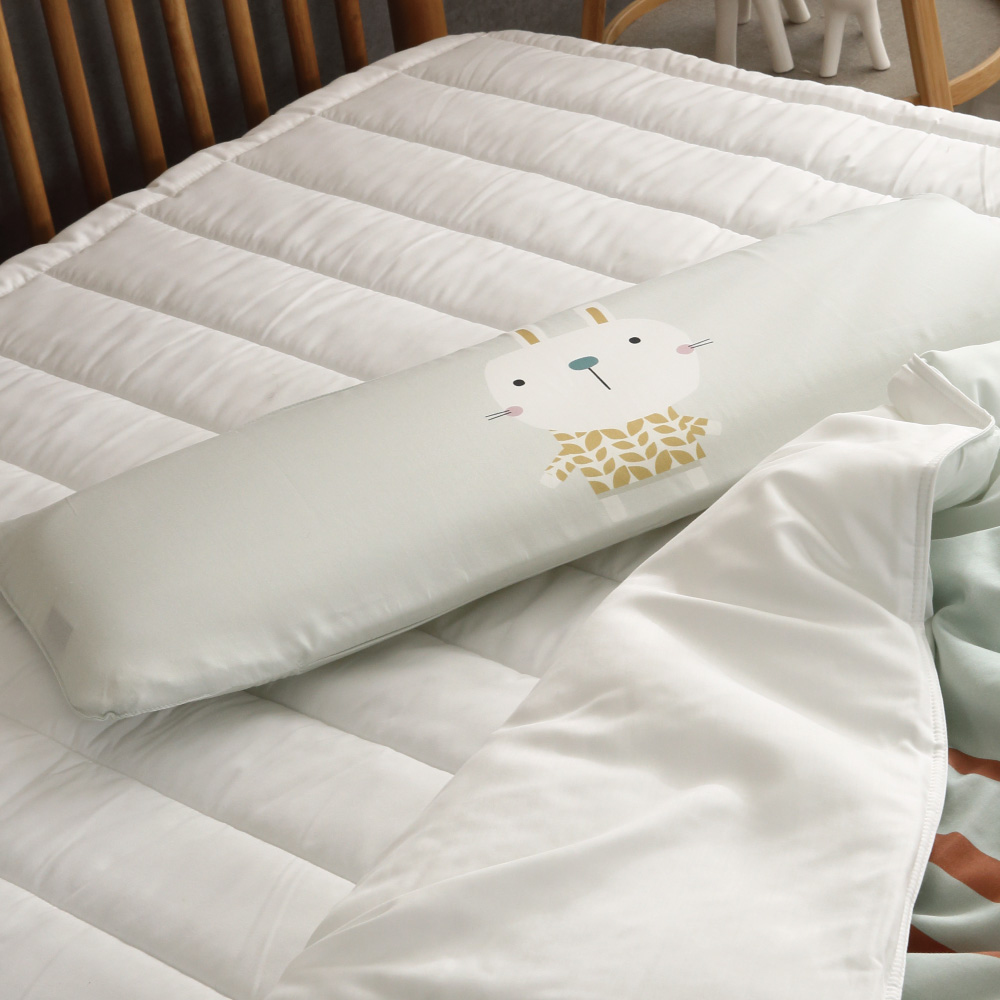 幼兒3D AIR MESH甜睡長型枕【兔兔Bunny】-韓國Kangaruru袋鼠寶寶甜睡安全寢具