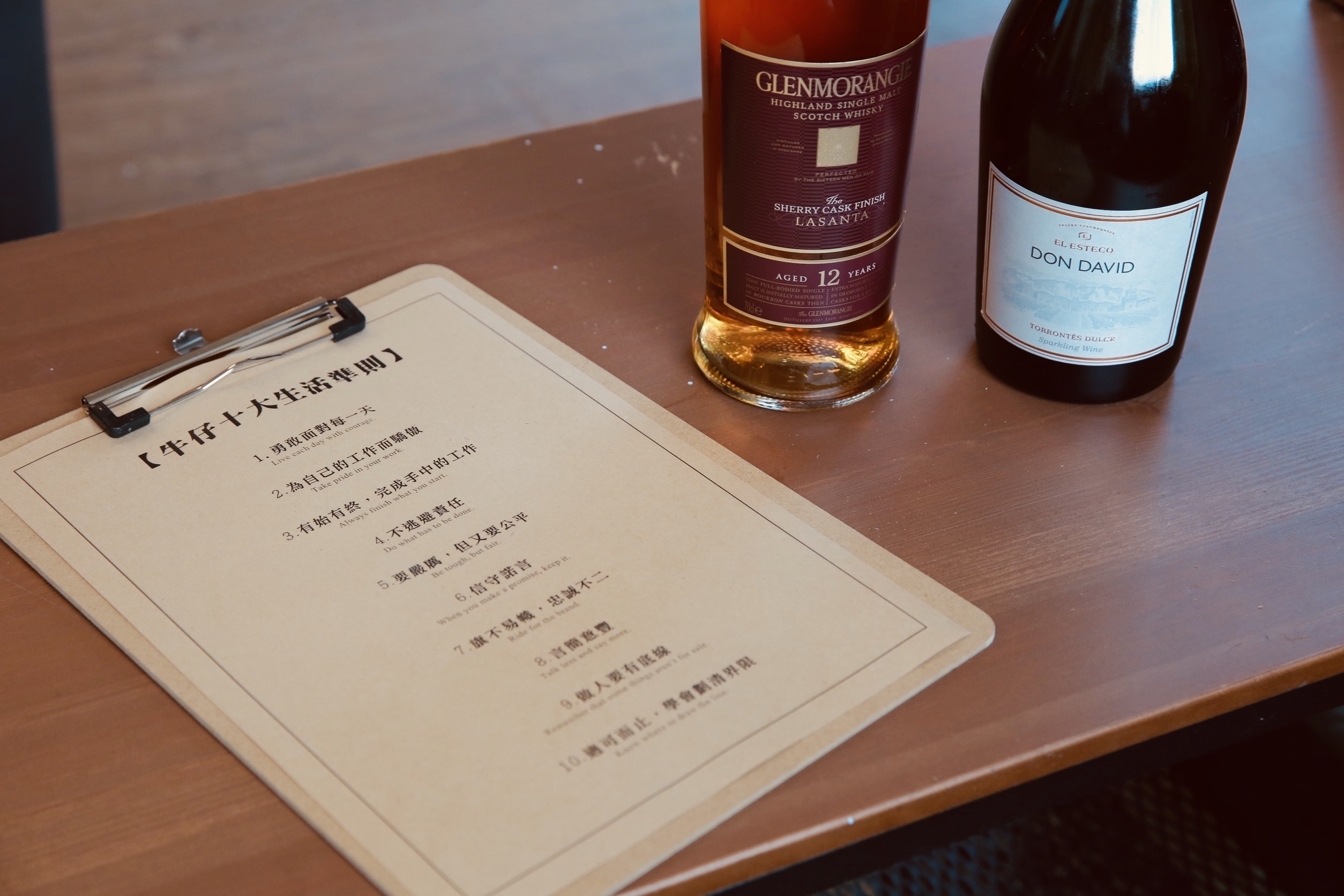 牛仔, 酒, 生活準則