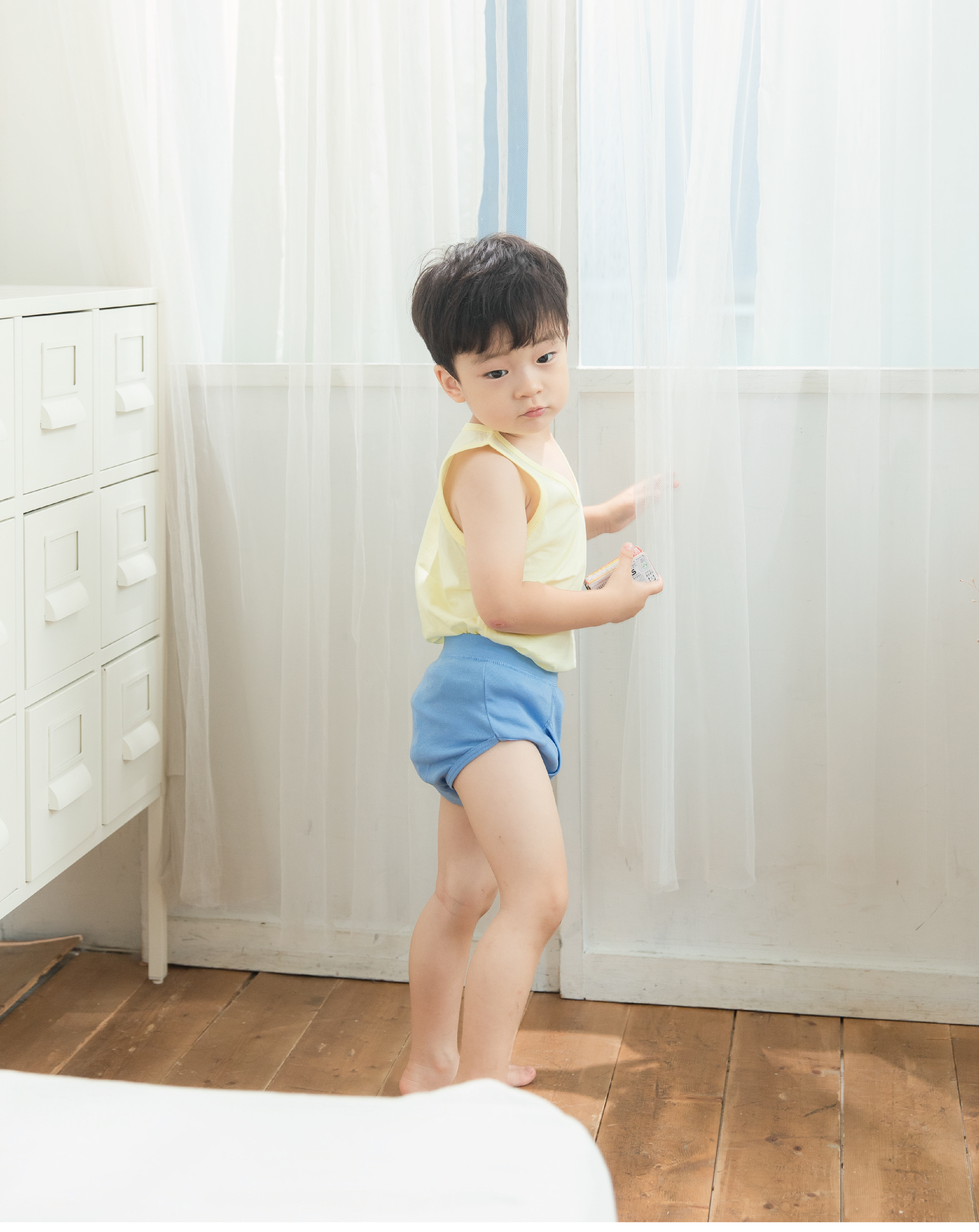 小三福 三福 100%純棉兒童單面小背心（條紋）