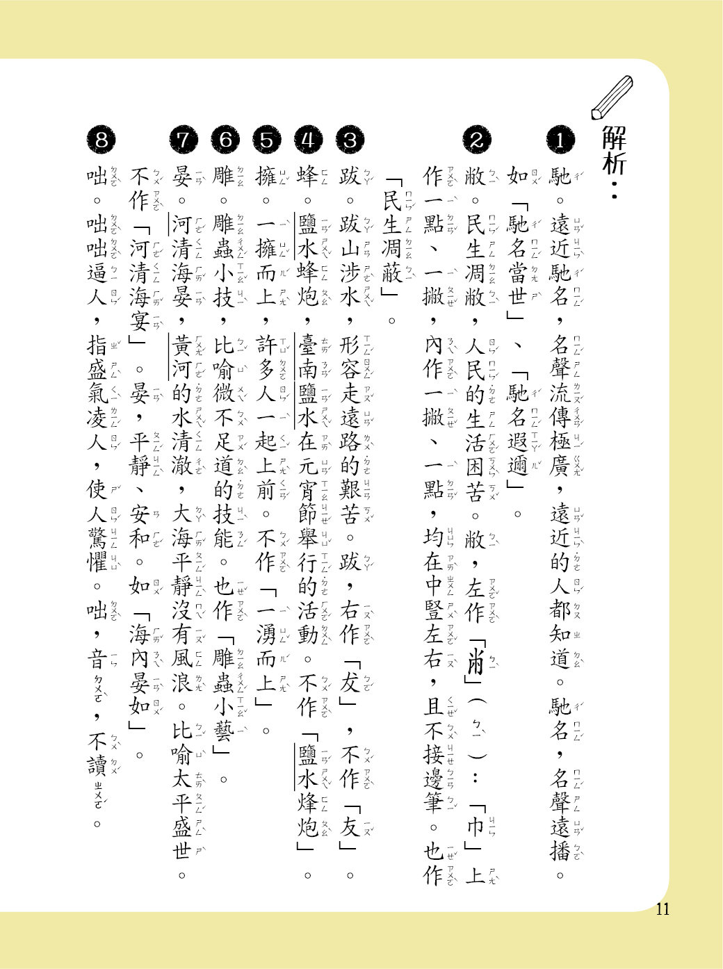 字音字形訓練366 上