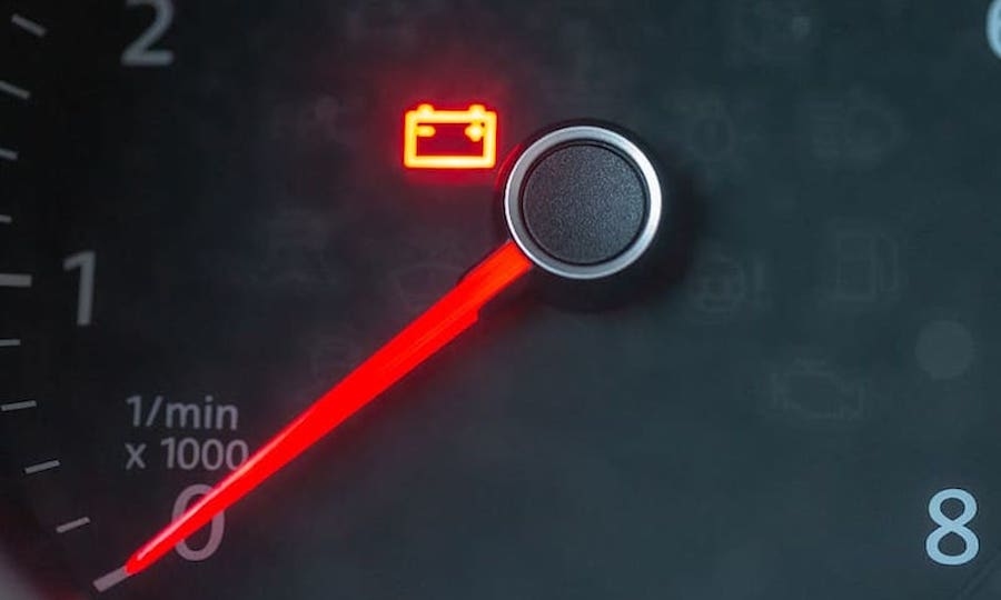 dashboard battery warning light