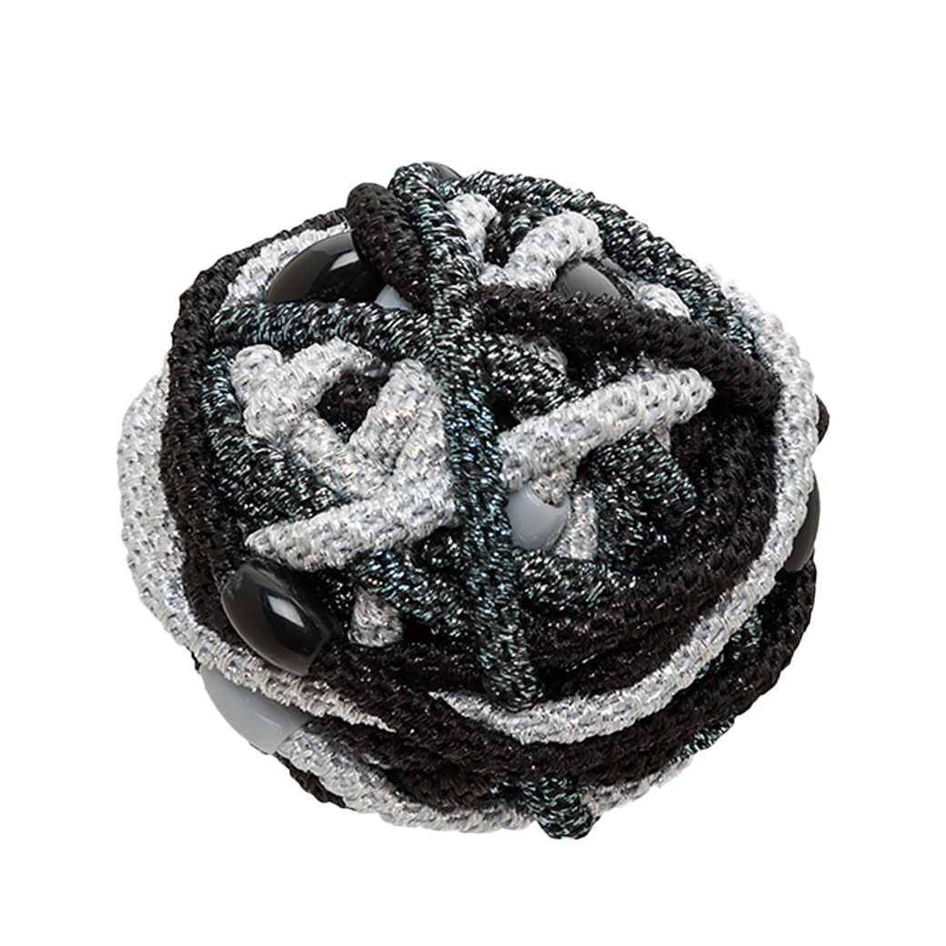 L. ERICKSON 彈力髮圈30入-細版〈黑銀璀燦〉