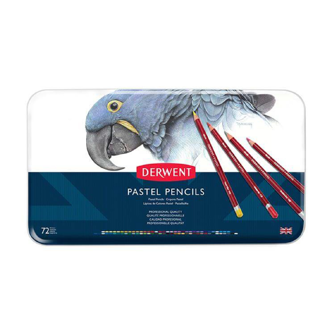 【DERWENT 德爾文】粉彩色鉛72色-鐵盒裝 DW32996