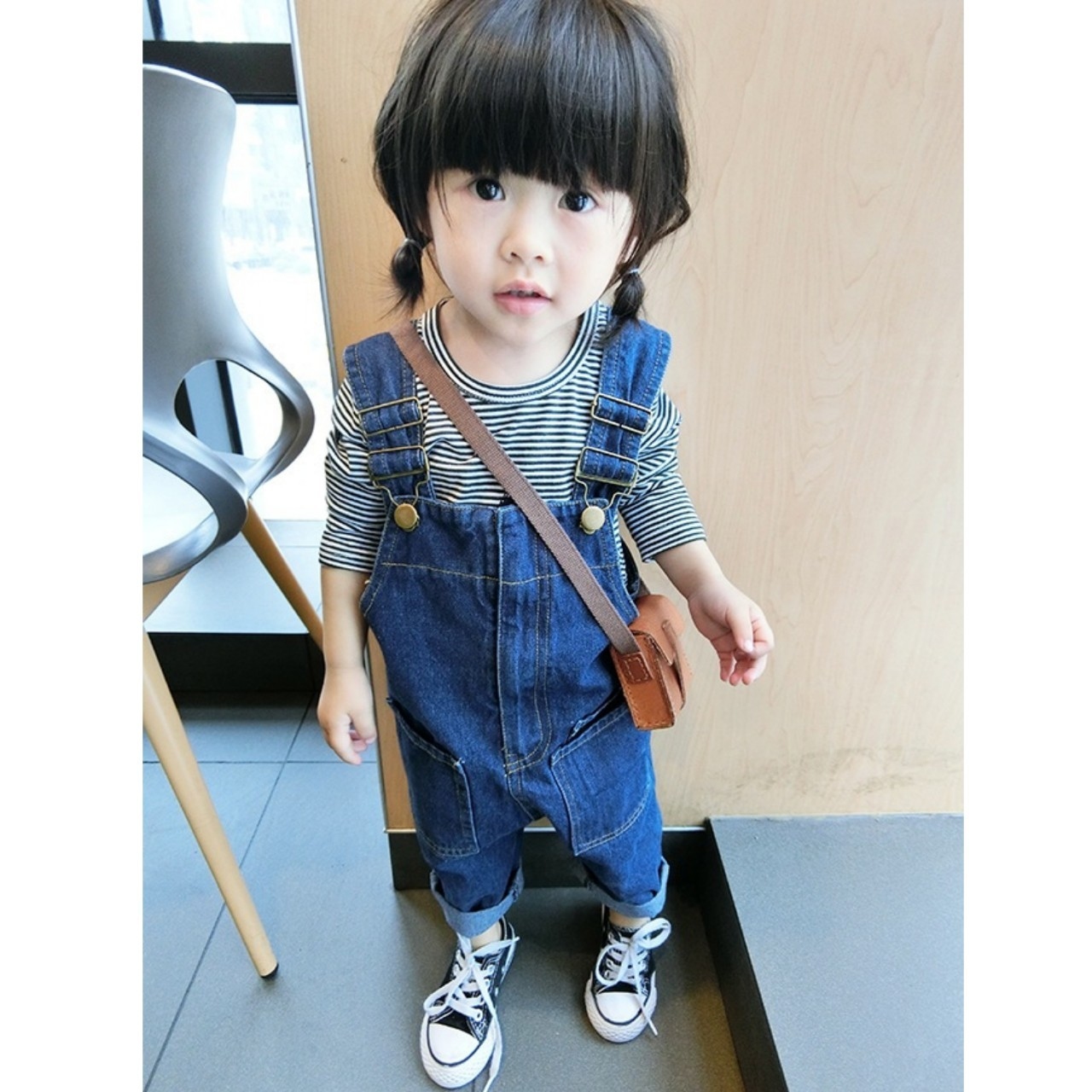 百搭吊帶褲 拉鍊款