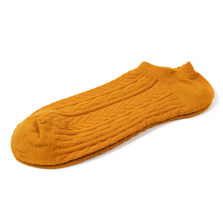 小浪漫船型襪・薑黃