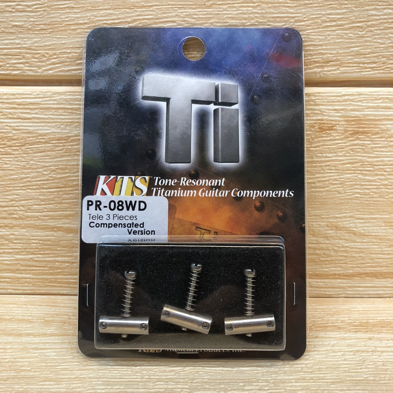 日本製 KTS PR-08WD 鈦合金 電吉他 Tele 型琴枕 琴橋 1組3入