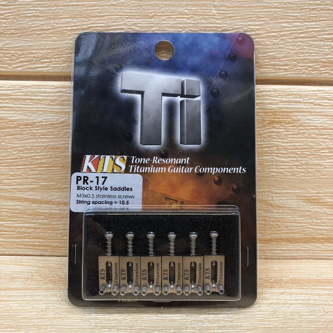 日本製 KTS PR-17 鈦合金 電吉他 STRAT 型琴枕 琴橋 1組6入
