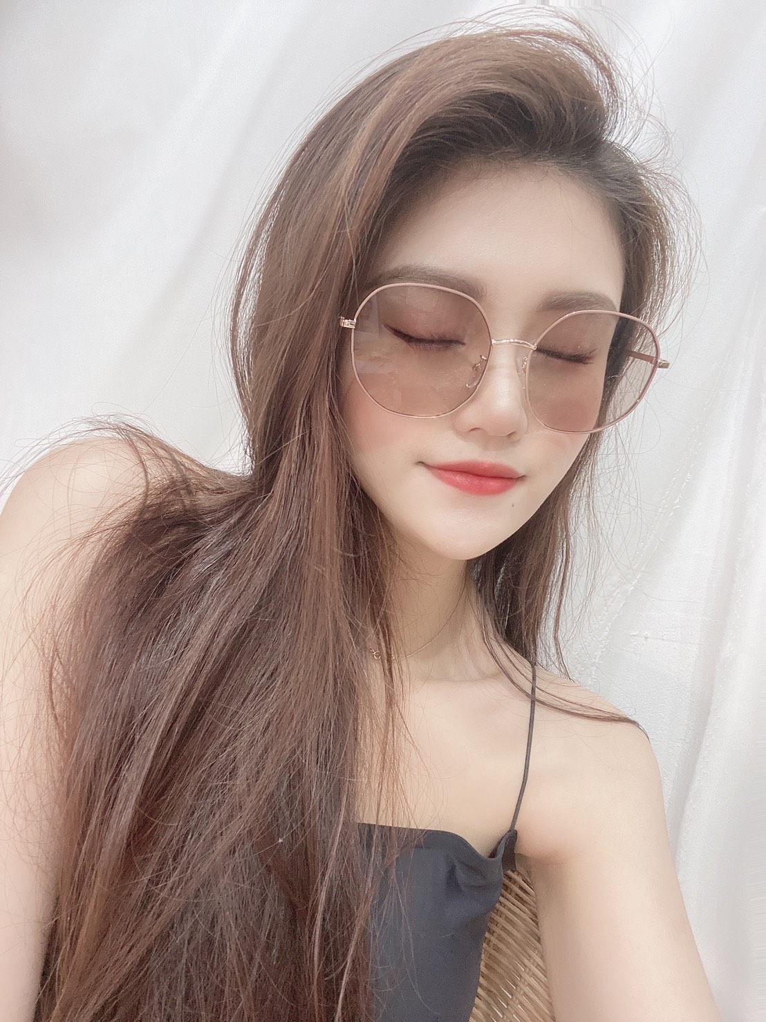 B01763531 韓版多角微方圓墨鏡/二色