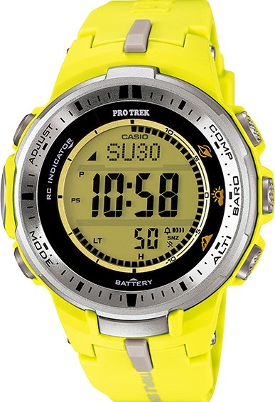 萬年鐘錶 - CASIO PRO TREK  太陽能電波  登山錶  PRW-3000-9B  錶徑 : 47 mm