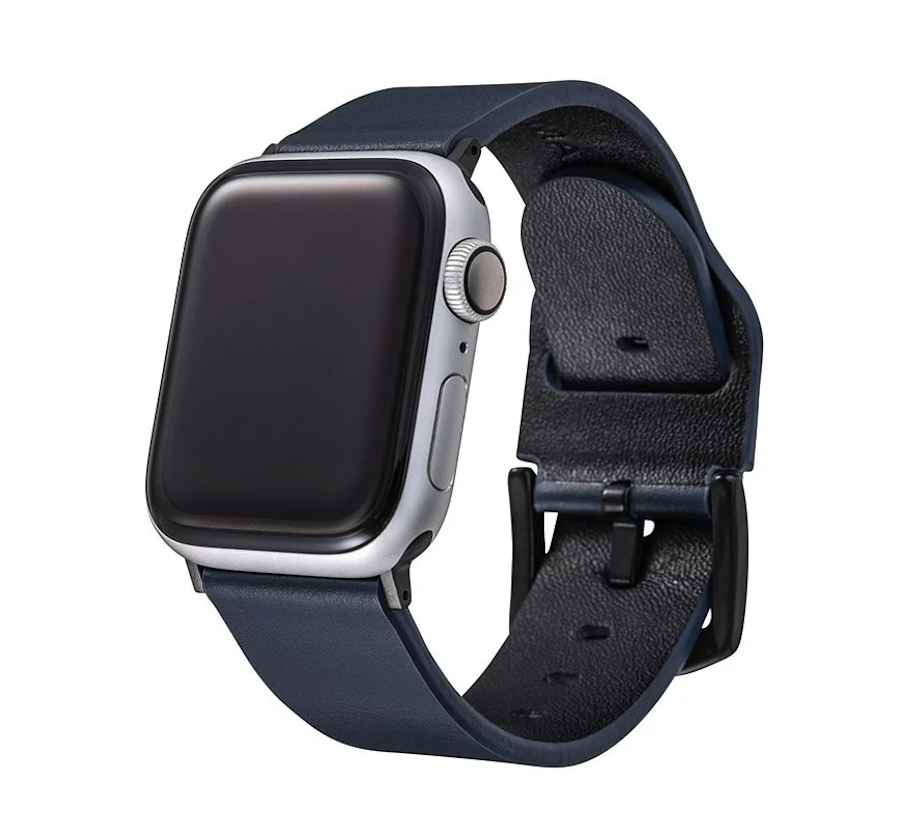 GRAMAS Apple Watch 義大利經典皮革表帶 藍色