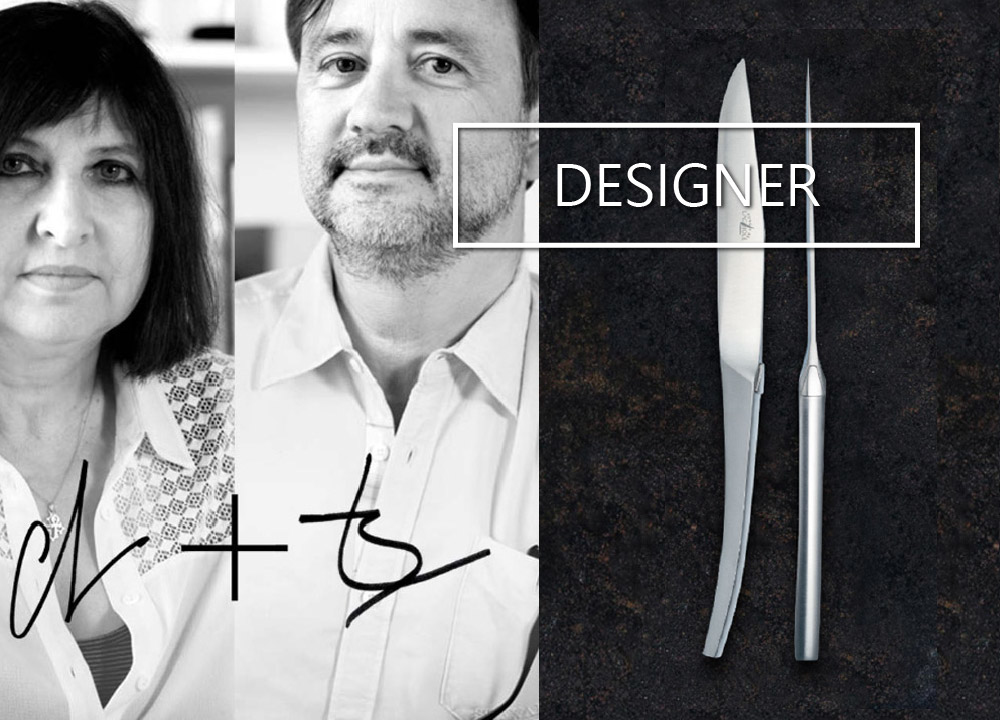 P. Starck, A. Putman, J.M. Wilmotte and other acclaimed designers created modern lines of the traditional Laguiole knives
