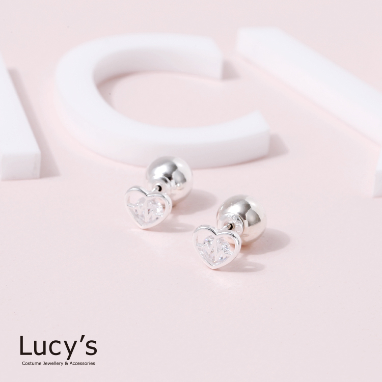 925純銀 璀璨心電圖 耳環 (74954)